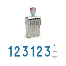 15186 ленточный нумератор, 18мм, 6 разрядов