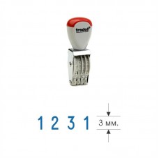 1534 ленточный нумератор, 3мм, 4 разряда